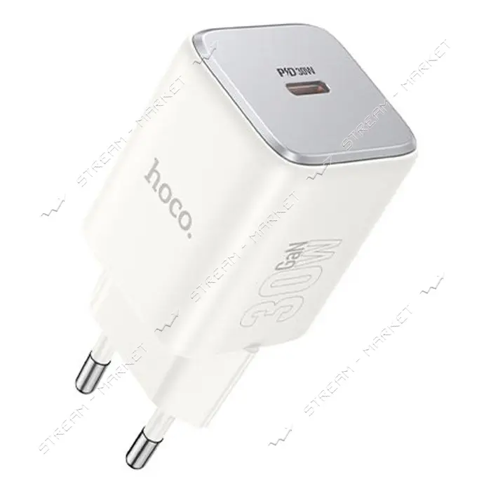 Сетевое зарядное устройство Hoco N43 Vista single port PD30W charge EU белое                        