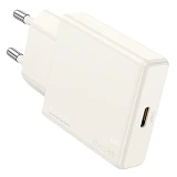 Сетевое зарядное устройство Hoco N44 Biscuit single port PD30W charger EU белое