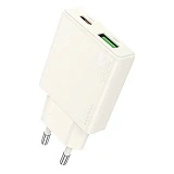 Сетевое зарядное устройство Hoco N45 Biscuit PD30W плюс QC3.0 C to iP EU белое