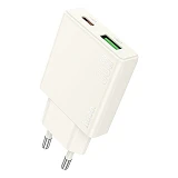 Сетевое зарядное устройство Hoco N45 Biscuit PD30W плюс QC3.0 charger EU белое                      