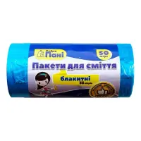 Пакеты для мусора Добра Пани 35л 50 штук голубые                                                    