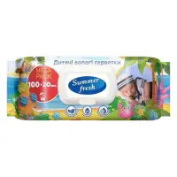 Салфетки влажные Summer Fresh Mega Pack детские 120шт                                               