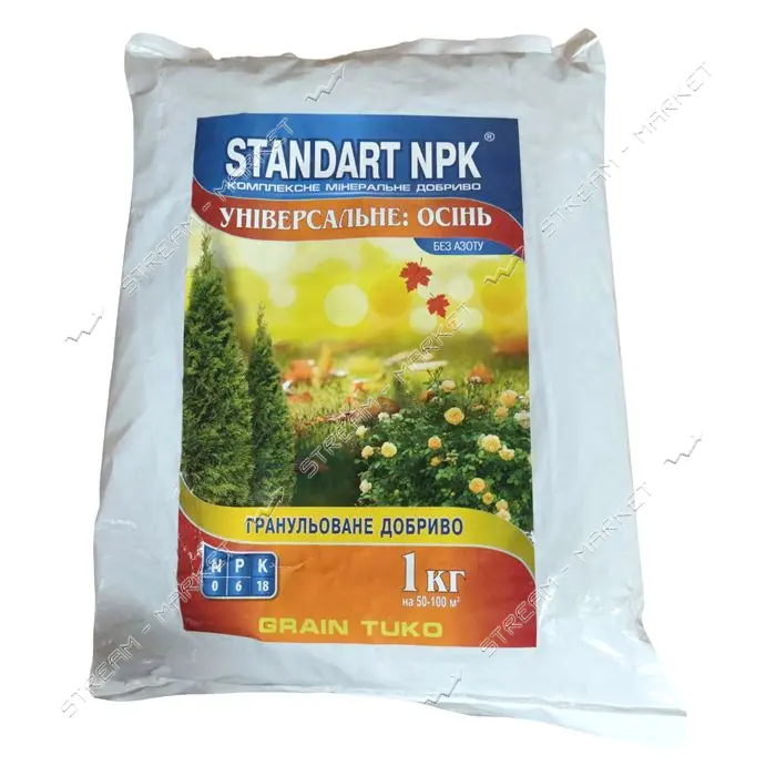 Удобрение Standart NPK универсальное Осень 1кг                                                      