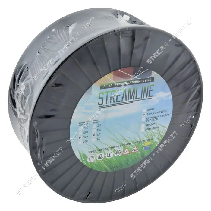 Леска для триммера Streamline с кордом 2.7мм 350м звезда
