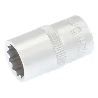 Насадка торцевая Mastertool 78-0615 12-гранная CrV 1/2 15мм                                         