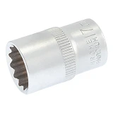 Насадка торцевая Mastertool 78-0617 12-гранная CrV 1/2 17мм