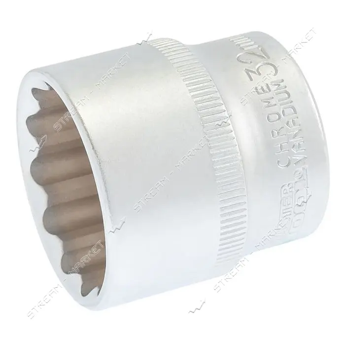 Насадка торцевая Mastertool 78-0632 12-гранная CrV 1/2 32мм