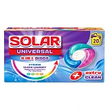Капсулы для стирки белья Solar Universal 20шт коробка