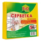 Салфетки вискозные ТМ EKO 5шт 30х30                                                                 