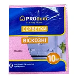 Салфетки вискозные ТМ Prodom 10шт 30х36