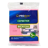 Салфетки вискозные ТМ Prodom 5шт 30х36                                                              