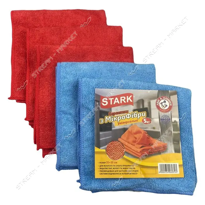 Салфетки TM STARK из микрофибры универсальные 35х35 5шт                                             