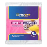 Салфетки целлюлозные ТМ Prodom 5шт 15.5х15.5                                                        
