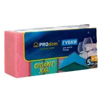 Губка кухонна Prodom 5 плюс 1шт Гігант XXL 98х68х35                                                 