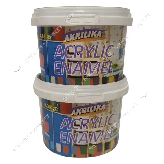 Эмаль антикоррозийная Akrilika акриловая 5 в 1 0.75л голубая                                        