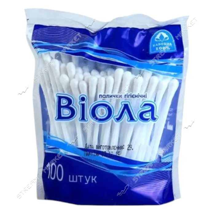 Ватные палочки Виола 100шт                                                                          