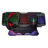 Игровой набор XTRIKE CMX-415 клавиатура мышь наушники коврик черный