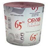 Туалетная бумага Обухов 65 макулатурная без гильзы 32г/м2 8 шт пленка                               