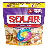 Капсулы для стирки Solar Universal VANILLA ORCHID 10шт Зип Пакет