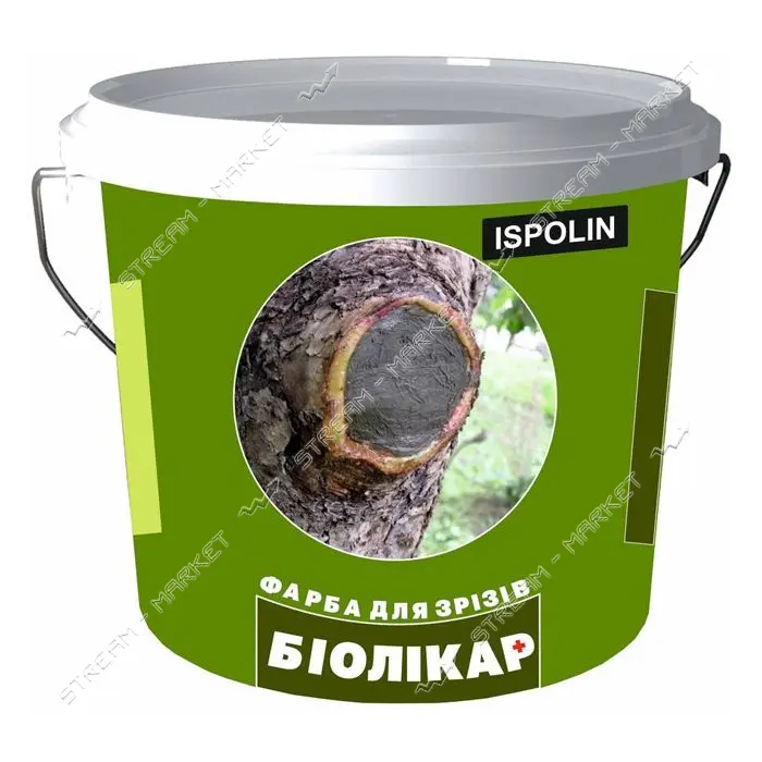 Краска для срезов деревьев Ispolin Биодоктор 1л/1.4кг