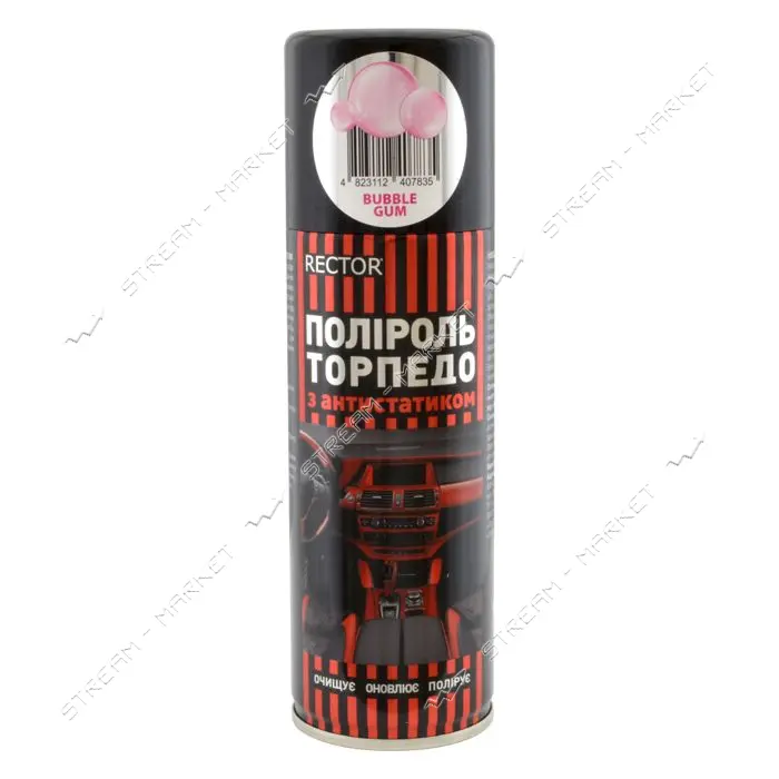 Полироль для пластика торпеды Rector 200мл Bubble Gum                                               