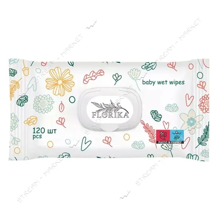 Влажные салфетки Florika детские 120шт