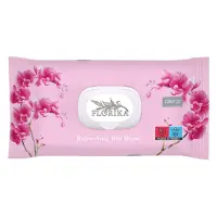 Влажные салфетки Florika цветы 120шт                                                                