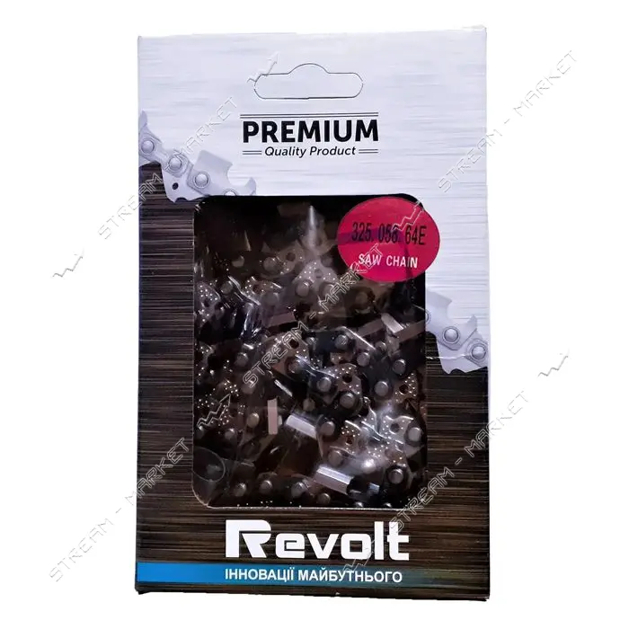 Цепь Revolt для бензопилы 64 звена 32 режущих