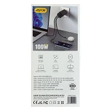 Сетевое зарядное устройство Aspor A837 100W PD Gan 2UCB-C плюс USB черное
