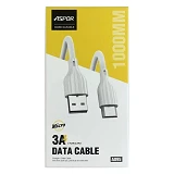 Кабель Aspor A095 Micro USB 1м белый                                                                