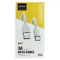 Кабель Aspor A095 Micro USB 1м белый                                                                