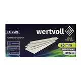 Гвоздь закаленный Wertvoll FX-2525 для пневмостеплера тип 18GA 25мм/1.0х1.25мм 5000шт