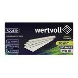 Гвоздь закаленный Wertvoll FX-2530 для пневмостеплера тип 18GA 30мм/1.0х1.25мм 5000шт