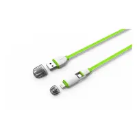 Кабель Ldnio LC82 2 в 1 Micro USB plus Lightning довжина 1м салатовий                               