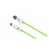 Кабель Ldnio LC82 2 в 1 Micro USB plus Lightning длина 1м салатовый