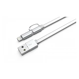 Кабель Ldnio LC84 2 в 1 Micro USB plus Lightning длина 1м белый                                     