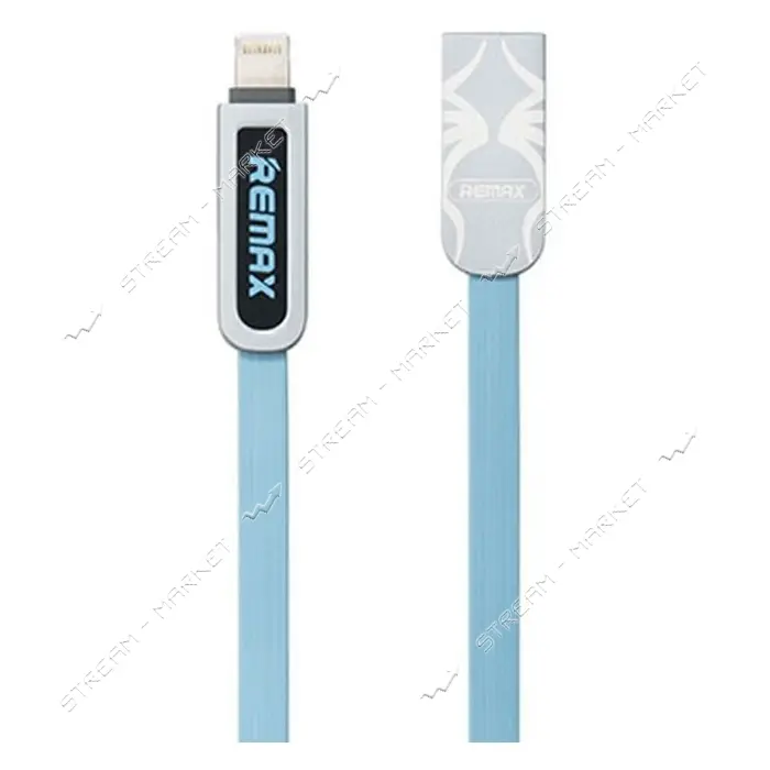 Кабель Remax Armor RC-067t 2 в 1 Micro USB plus Lightning  длина 1м голубой                         