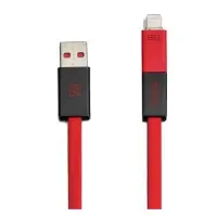 Кабель Remax Shadow RC-026t 2 в 1 Micro USB plus Lightning довжина 1м червоний                      