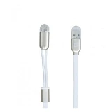 Кабель Remax Twins RC-025t 2 в 1 Micro USB plus Lightning длина 1м белый
