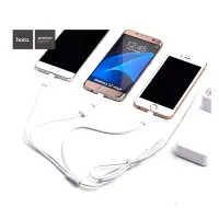 Кабель Hoco X1 3 в 1 Micro USB plus Lightning plus USB Type-C довжина 1м білий                      
