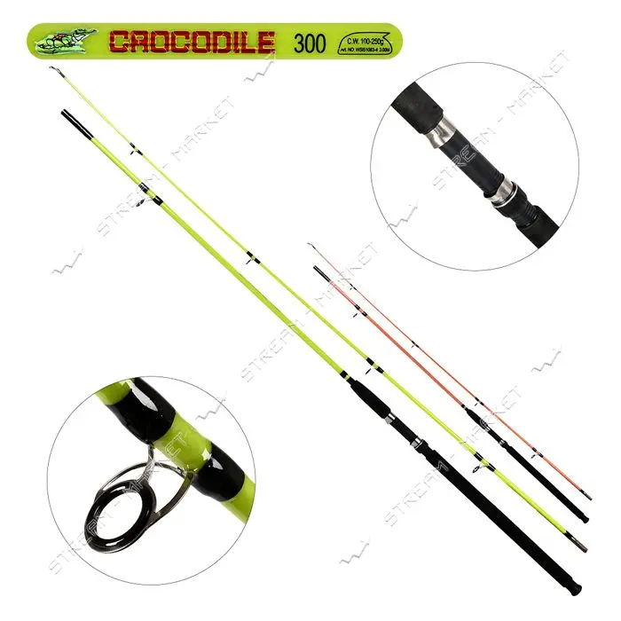 Спиннинг карповый штекерный Crocodile 3м 100-250г 2к WSI51083-4                                     