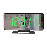 Часы сетевые VST-888Y-4 температура влажность плюс USB кабель зеленые                               