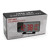 Часы сетевые VST-888Y-4 температура влажность плюс USB кабель зеленые                               