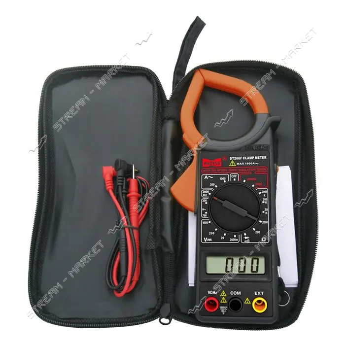 Мультиметр HAOYUE DT266F с чехлом щупы токовые клещи
