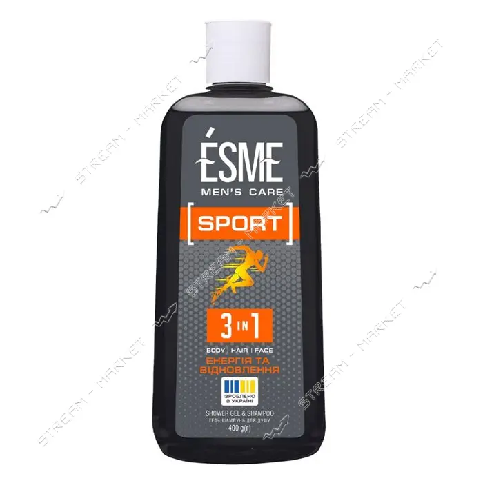 Гель-шампунь ESME для душу мужской Sport 400г