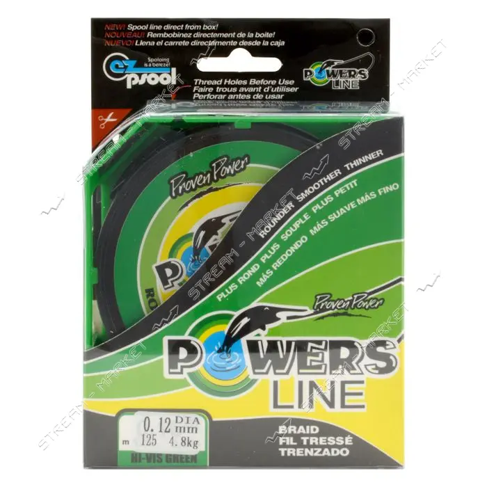 Шнур Power Pro 125мх0.12мм тест 5.3кг 59112                                                         