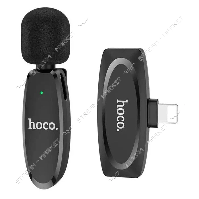 Петличний мікрофон HOCO L15 чорний