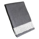 Плед Vladi Valencia двуспальный 170х210 плотность 350г/м2 белый-дым 13/BOUCLE                       