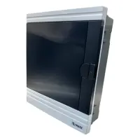 TЩиток внутренний Takel 512743 FF-BB на 24 модуля черная дверь 300х330х90 белый                     