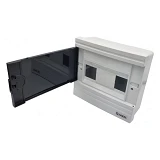 Щиток наружный Takel 512733 SF-WB на 9 модулей черная дверь 240х220х90 белый